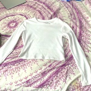 Abercrombie white long sleeve
